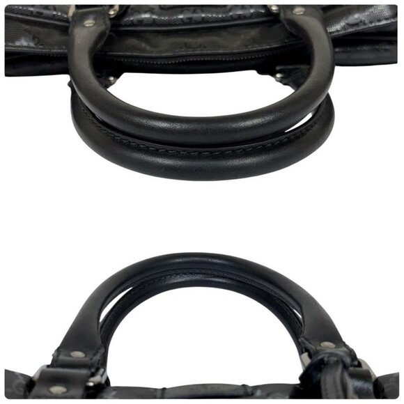 Authentic Gucci GG Imprime Business Bag Briefcase Crossbody Messenger Mens Black - Picture 11 of 14